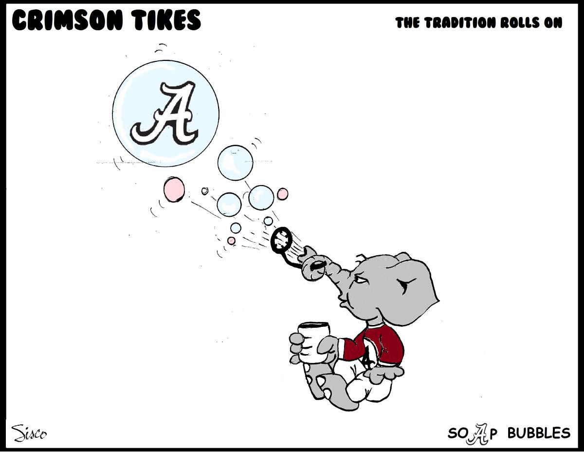 Crimson Tikes: Bama Soap Bubbles